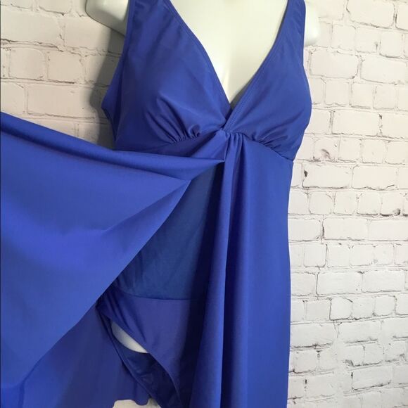 Catherine Malandrino One Piece Swim Dress Swim Bathing Suit Lilac Small NEW‎ - Picture 10 of 11